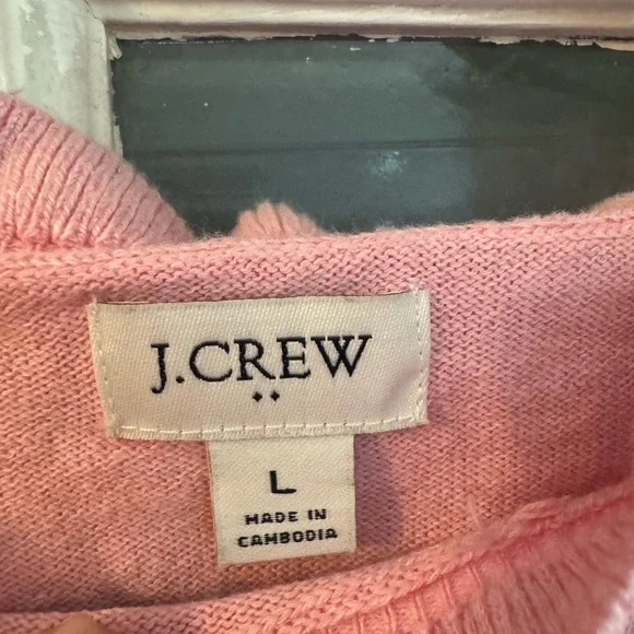 J. Crew Soft Pink Knit Sweater - Picture 2 of 2